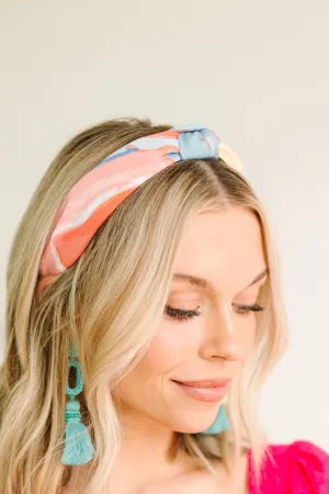 Make You Happy Blue and Pink Headband