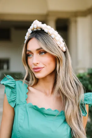 Make You Happy White Headband