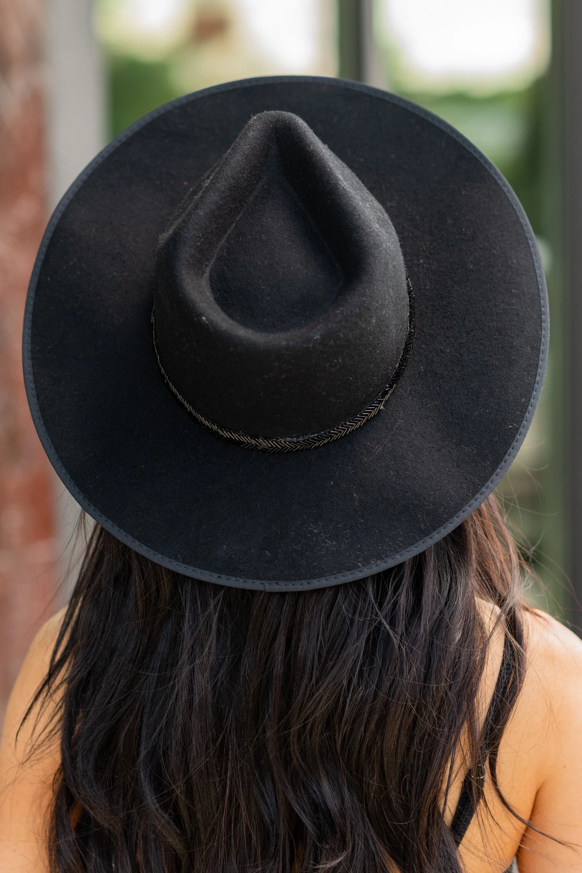Make Your Point Black Beaded Hat