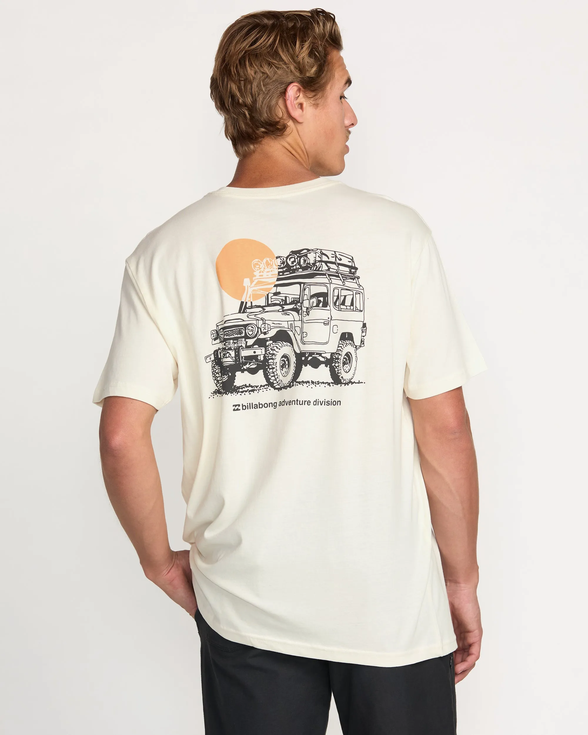 Making Tracks A/Div Tee - Off White Billabong