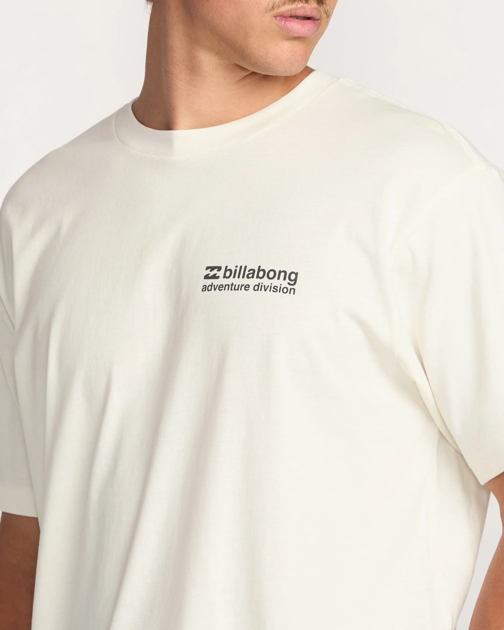 Making Tracks A/Div Tee - Off White Billabong
