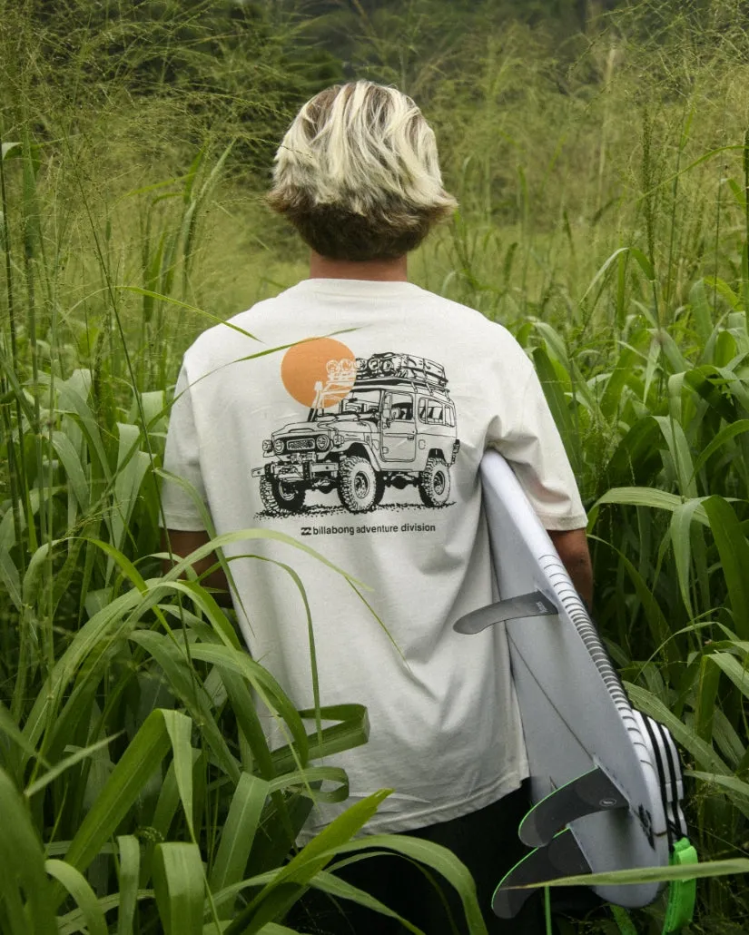 Making Tracks A/Div Tee - Off White Billabong