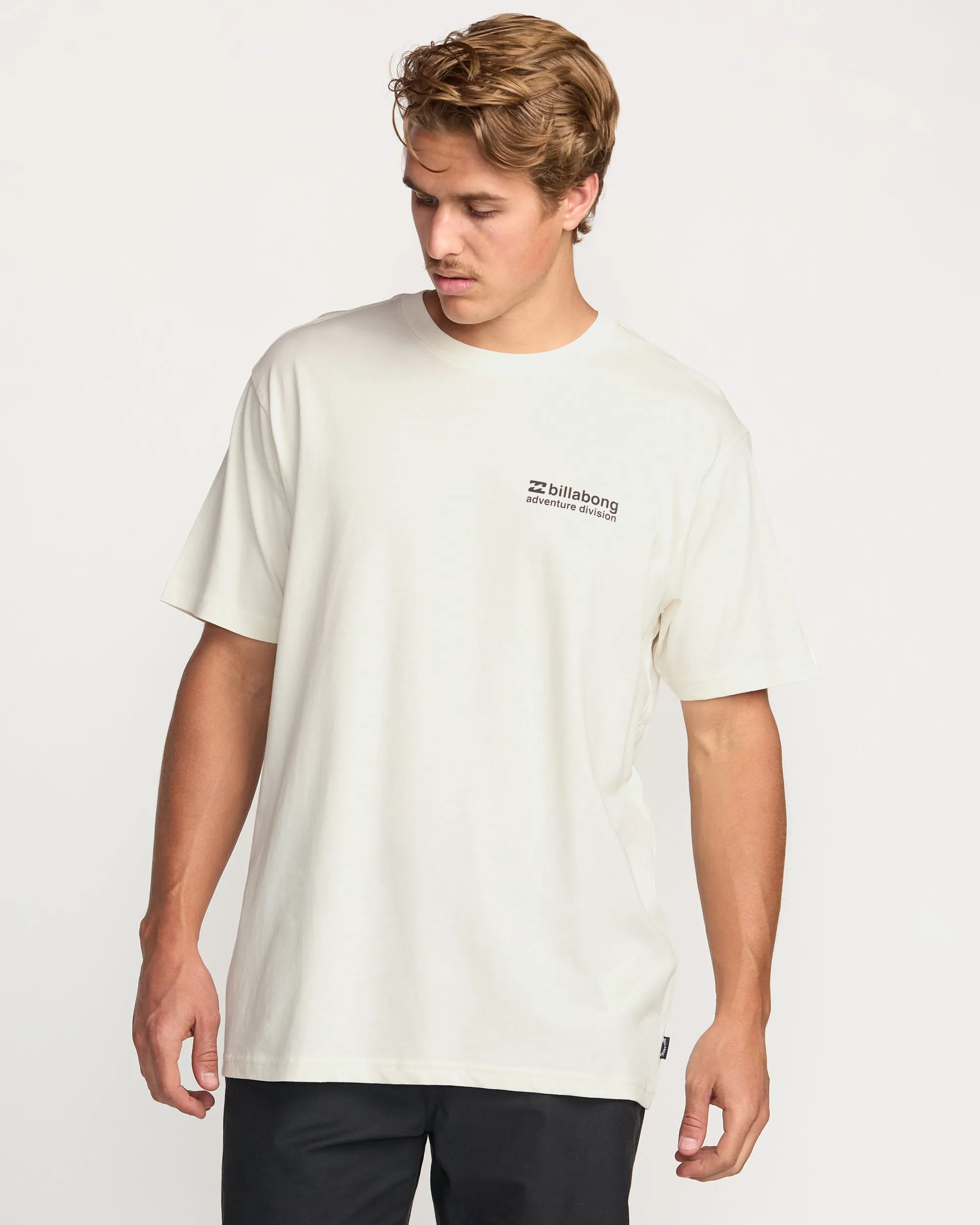 Making Tracks A/Div Tee - Off White Billabong