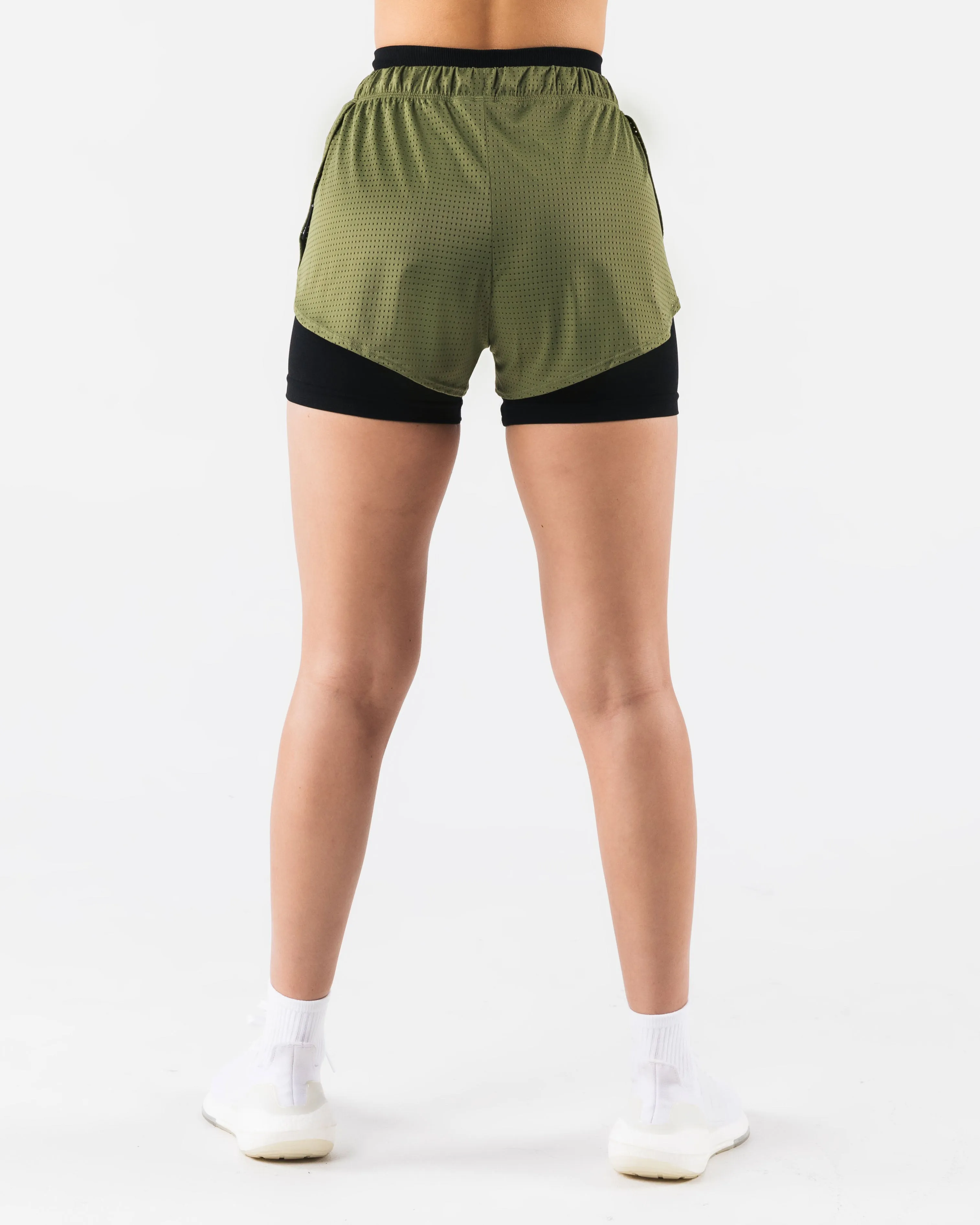 Margo Mesh Short - Agave Alphalete Athletics