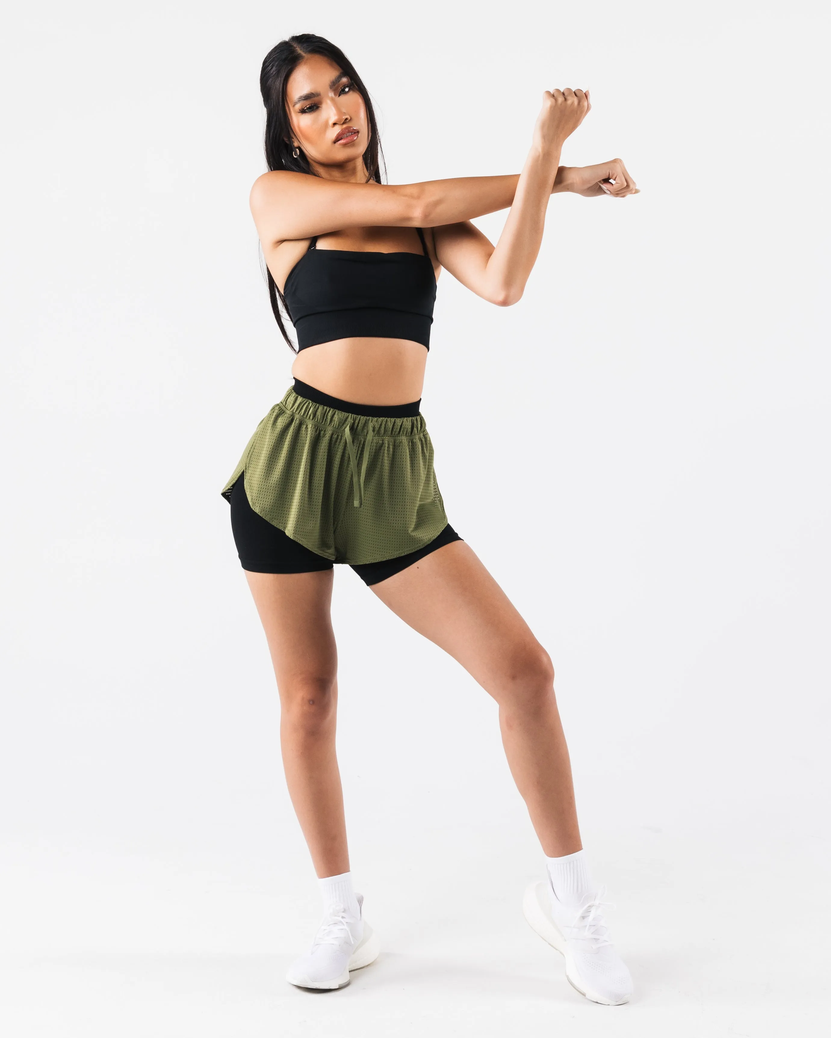 Margo Mesh Short - Agave Alphalete Athletics
