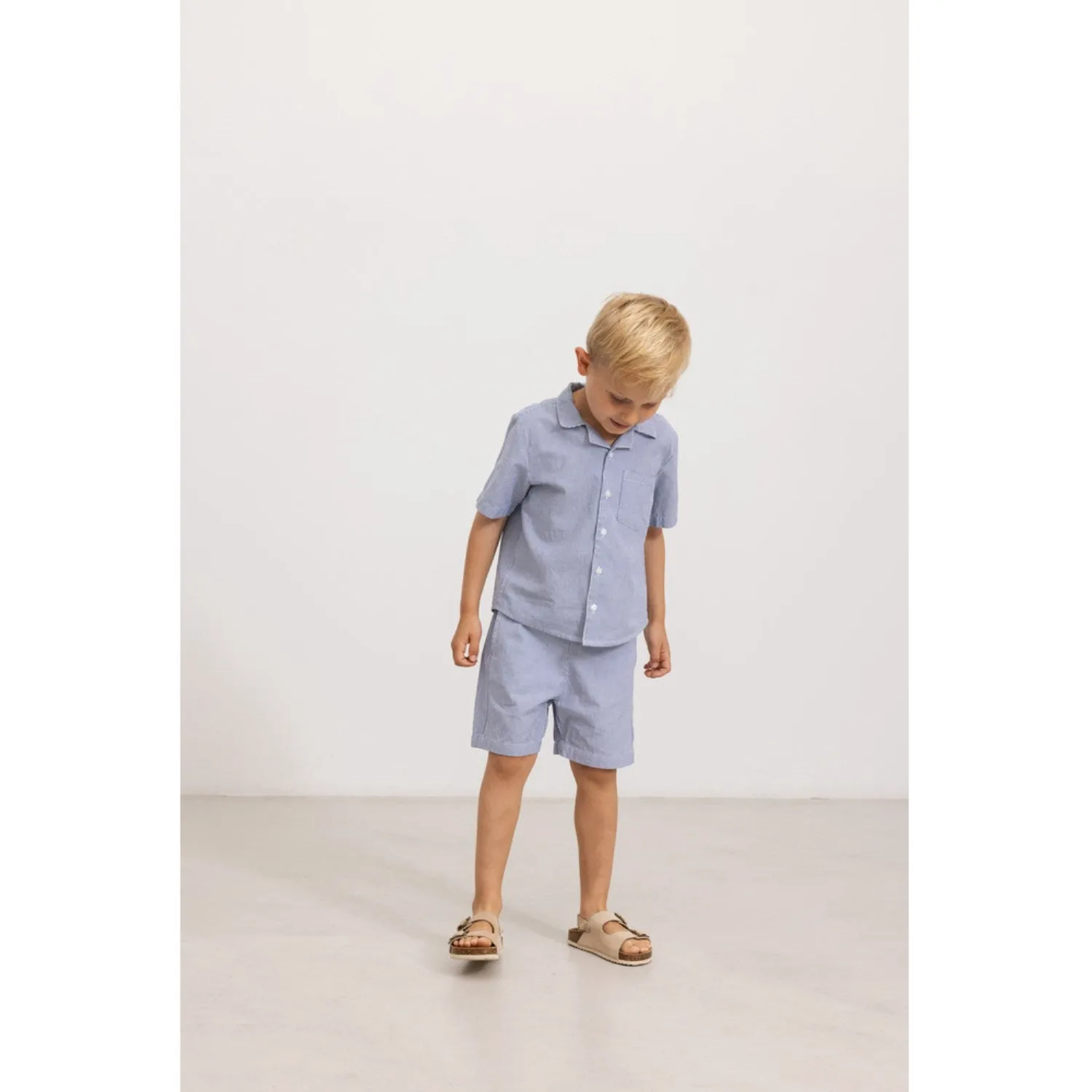 MarMar Fine Cotton Navy Stripe Pal Shorts