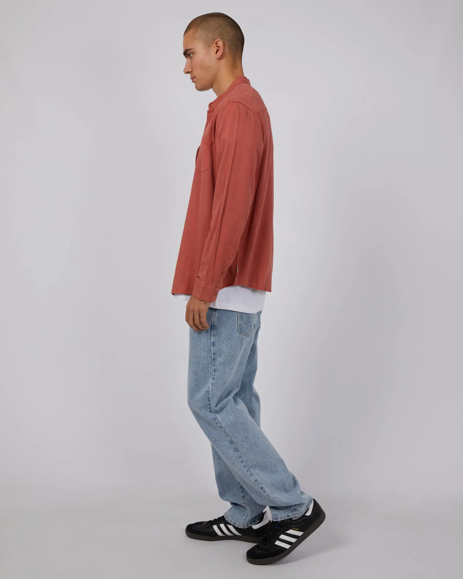 Mason Linen Long Sleeve Shirt Musk