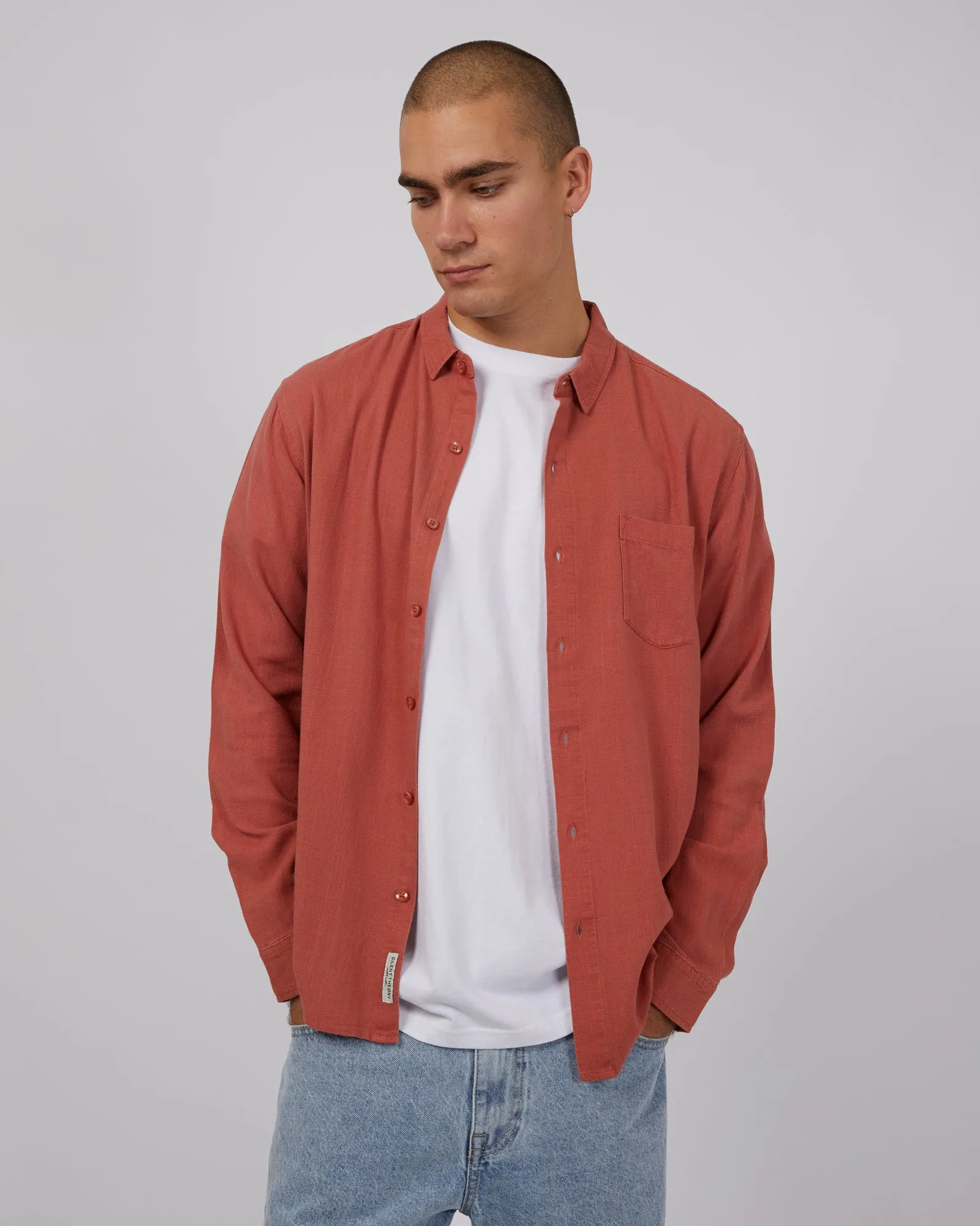 Mason Linen Long Sleeve Shirt Musk