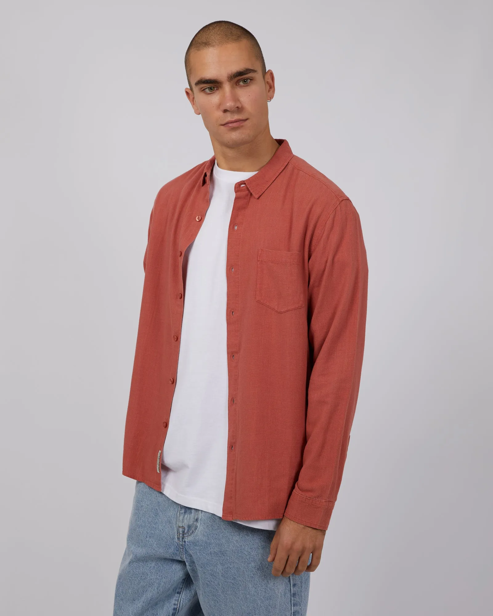 Mason Linen Long Sleeve Shirt Musk