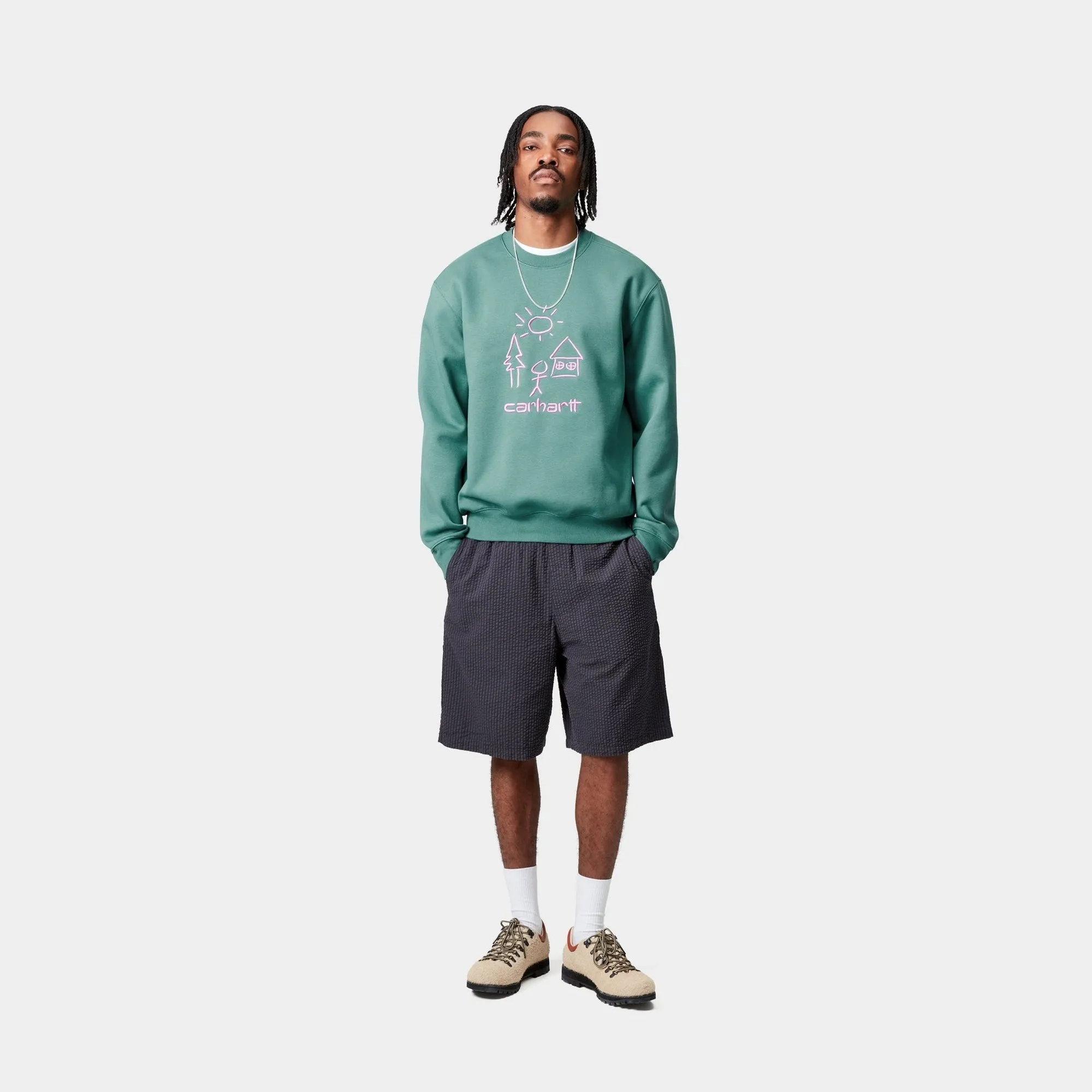 Masterpiece Sweatshirt | Saguaro / Pink Carhartt WIP