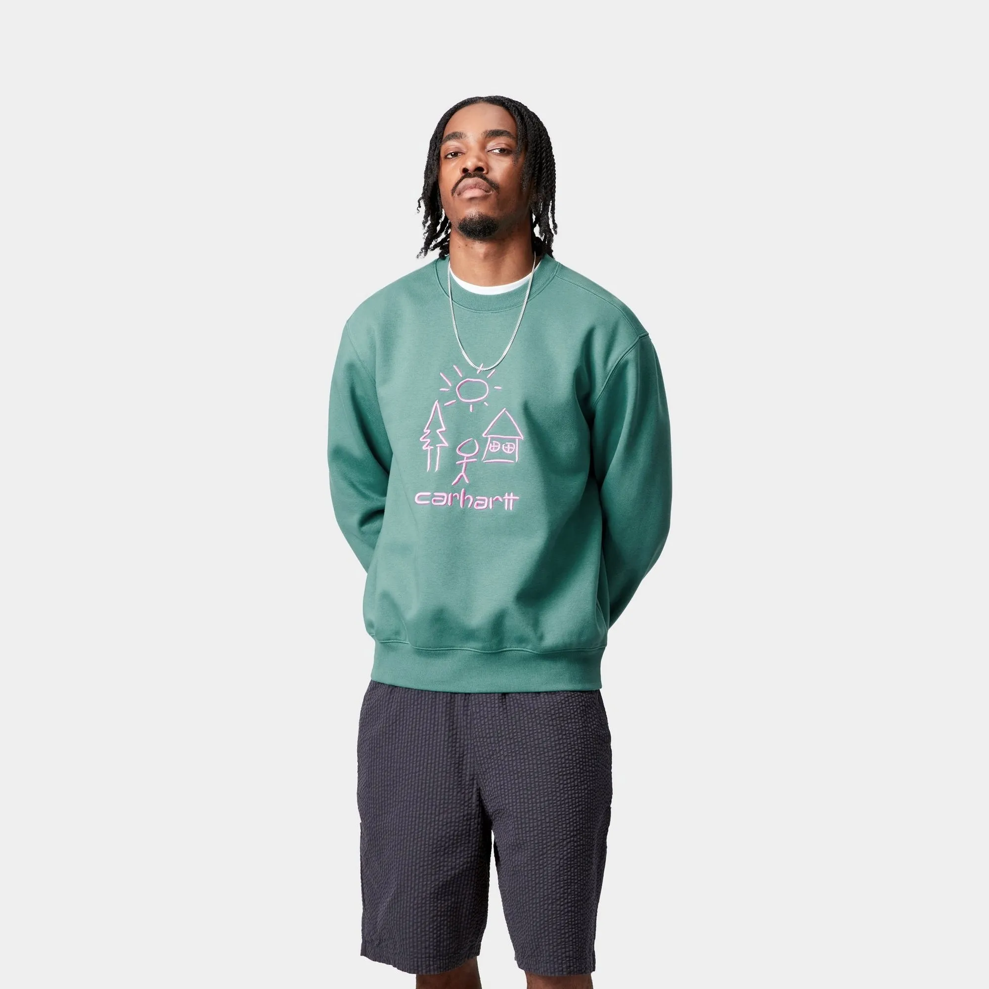Masterpiece Sweatshirt | Saguaro / Pink Carhartt WIP