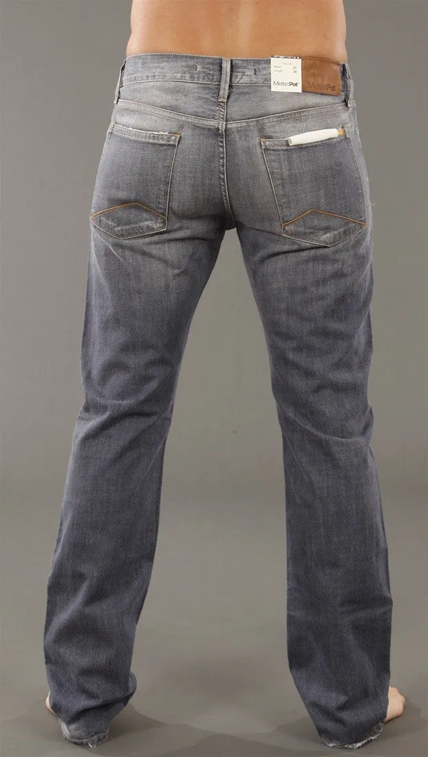 Meltin Pot Morgan Grey Cast Regular Fit Jean in UD275