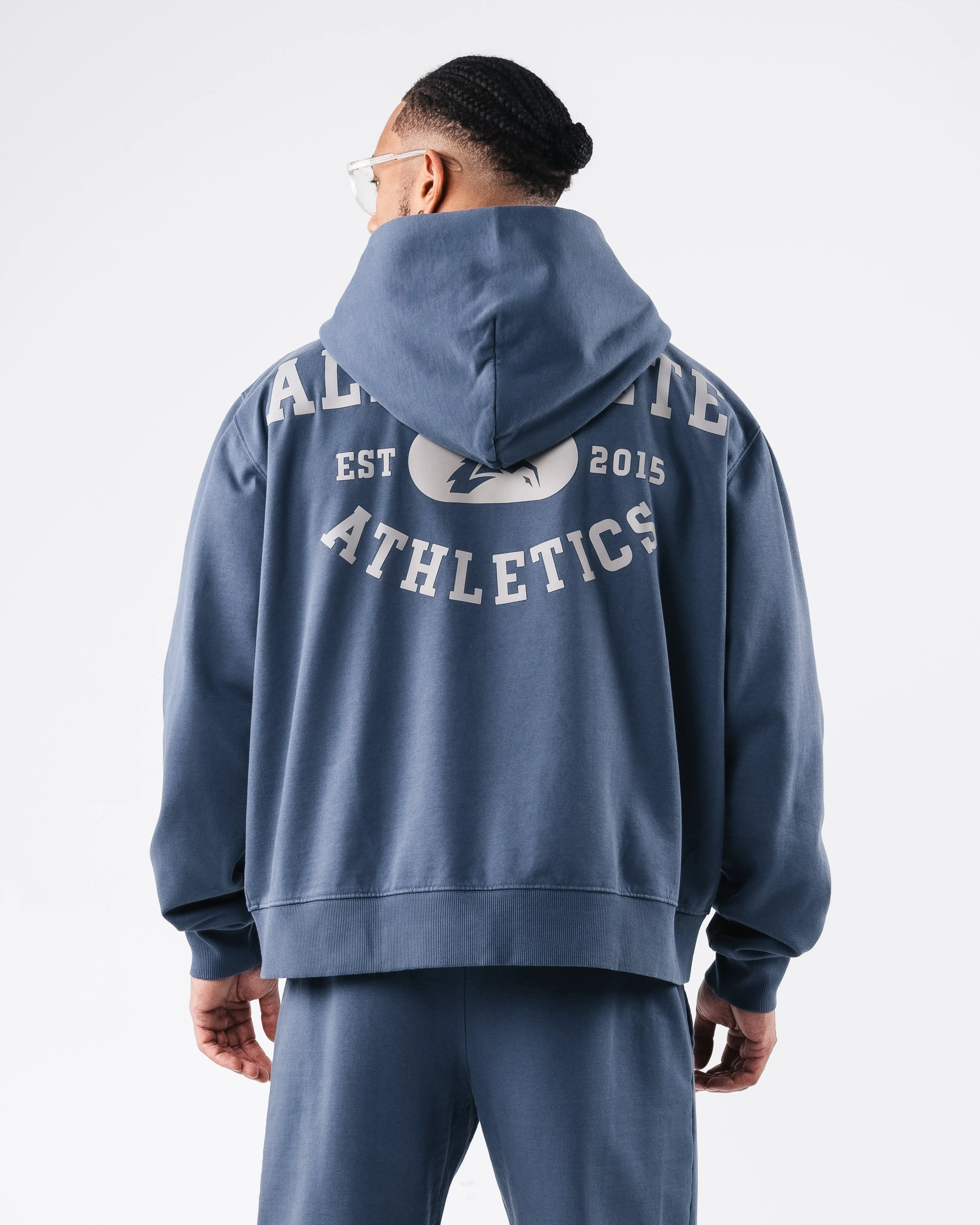 Member Vintage Zip Up - Marine Alphalete Athletics