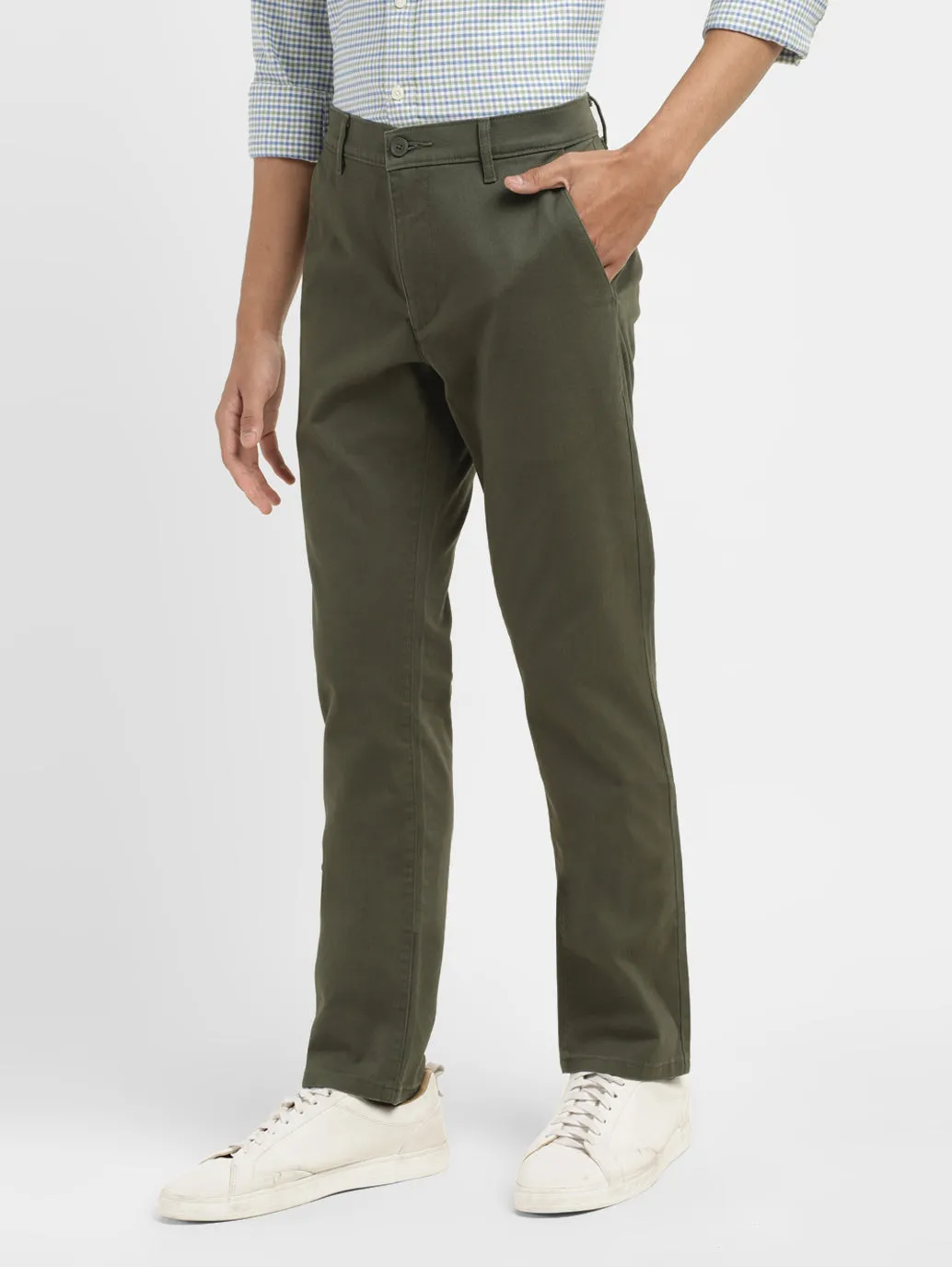 Men's 511 Dark Green Slim Fit Chinos LEVI'S