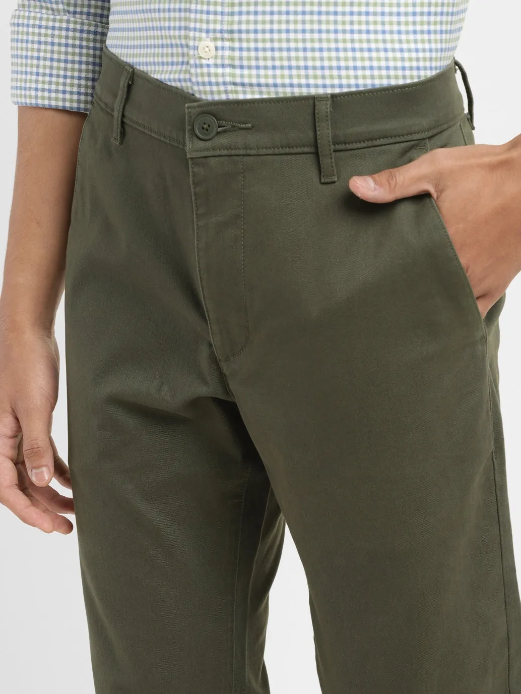 Men's 511 Dark Green Slim Fit Chinos LEVI'S
