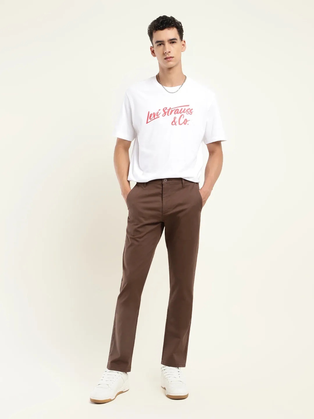 Men's 511 Slim Fit Brown Chinos LEVI'S