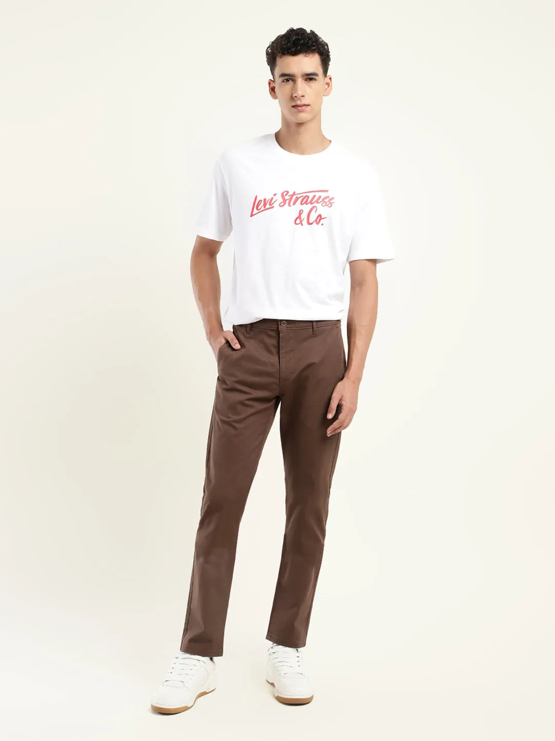 Men's 511 Slim Fit Brown Chinos LEVI'S