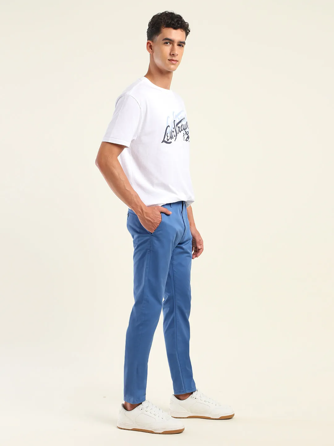 Men's 512 Slim Tapered Fit Blue Chinos LEVI'S