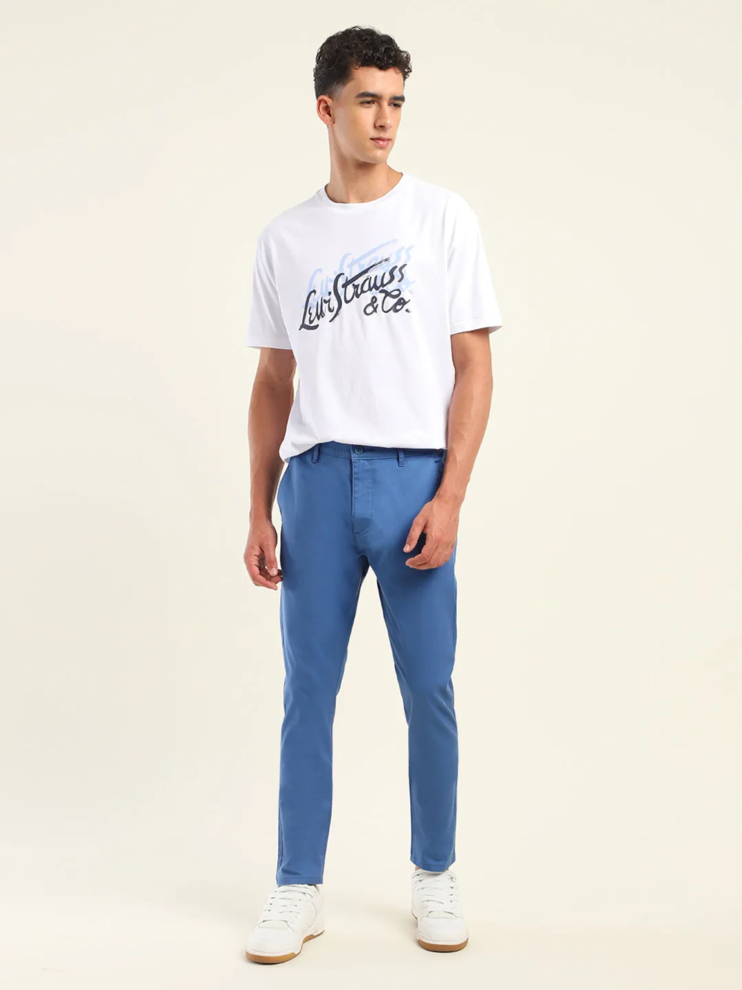 Men's 512 Slim Tapered Fit Blue Chinos LEVI'S