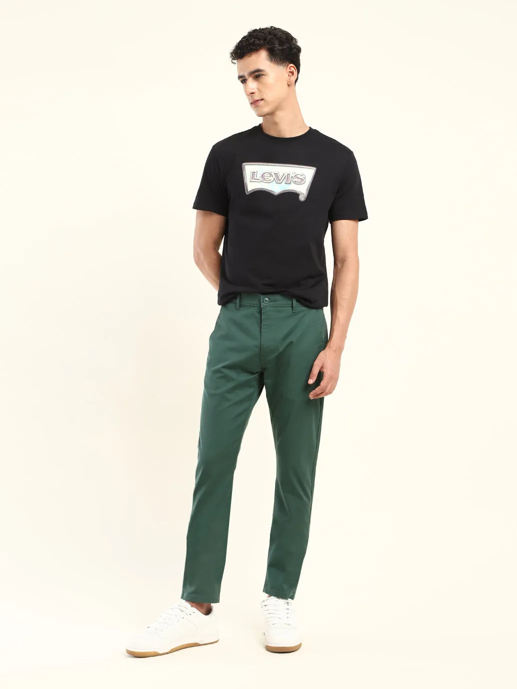 Men's 512 Slim Tapered Fit Green Chinos LEVI'S