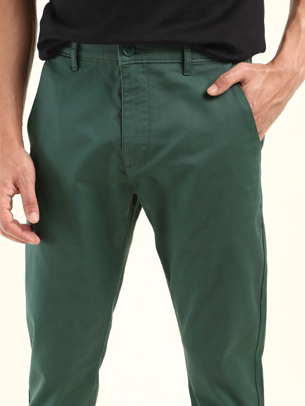 Men's 512 Slim Tapered Fit Green Chinos LEVI'S