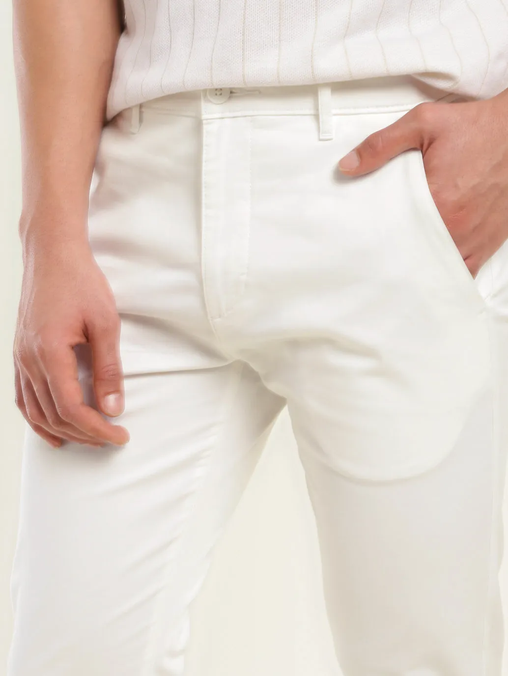 Men's 512 Slim Tapered Fit Off-White Chinos LEVI'S