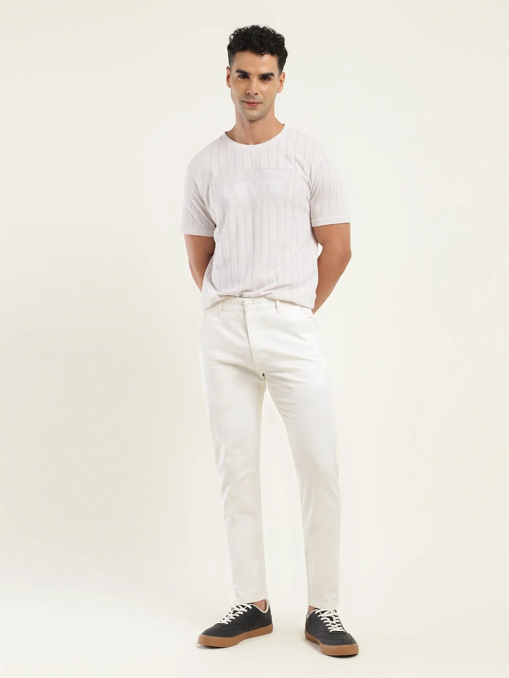 Men's 512 Slim Tapered Fit Off-White Chinos LEVI'S