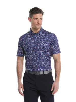 Mens Americana Print Polo Callaway Apparel