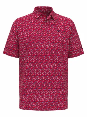Mens Americana Print Polo Callaway Apparel