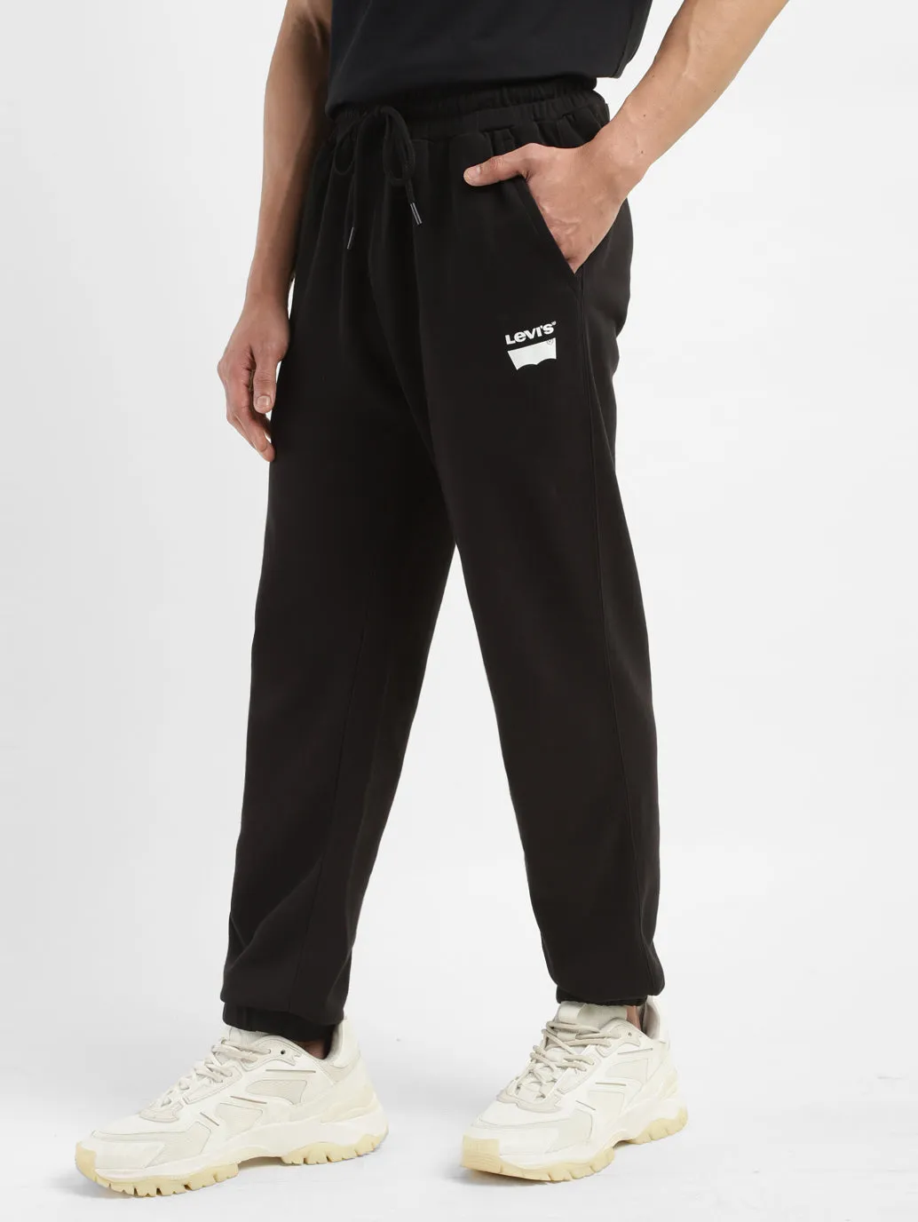 Men's Black Regular Fit Joggers LEVI'S