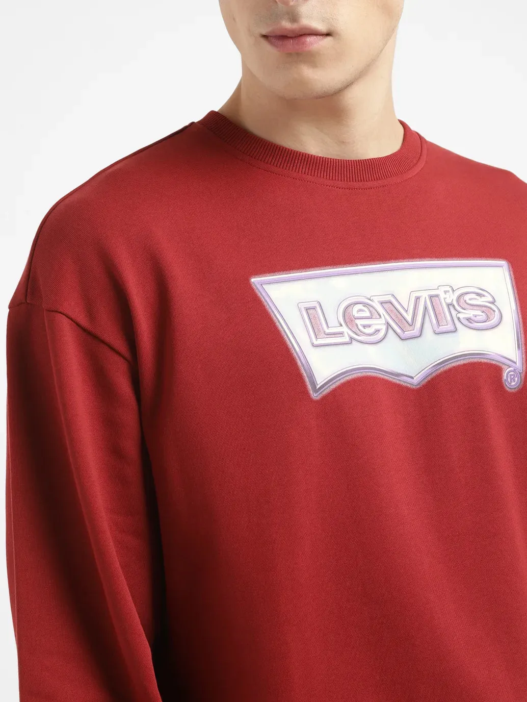 Men's Brand Logo Crew Neck Sweatshirt LEVI'S