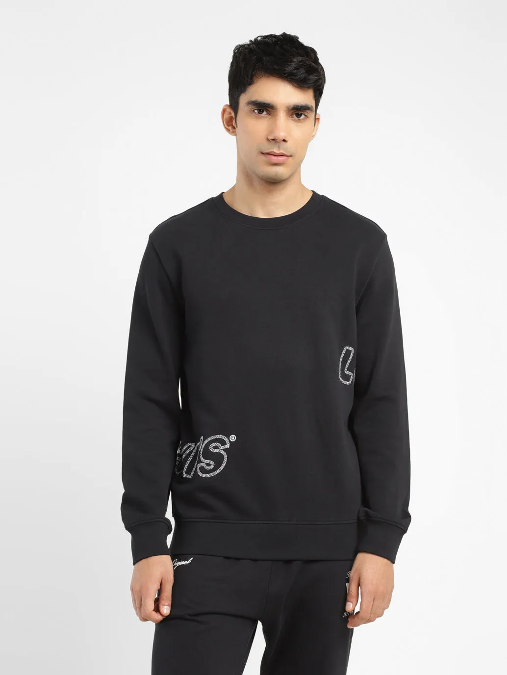 Men's Brand Logo Crew Neck Sweatshirt LEVI'S