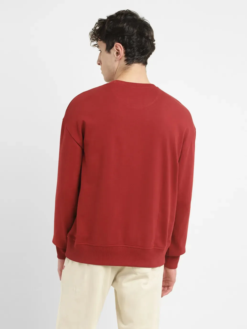 Men's Brand Logo Crew Neck Sweatshirt LEVI'S