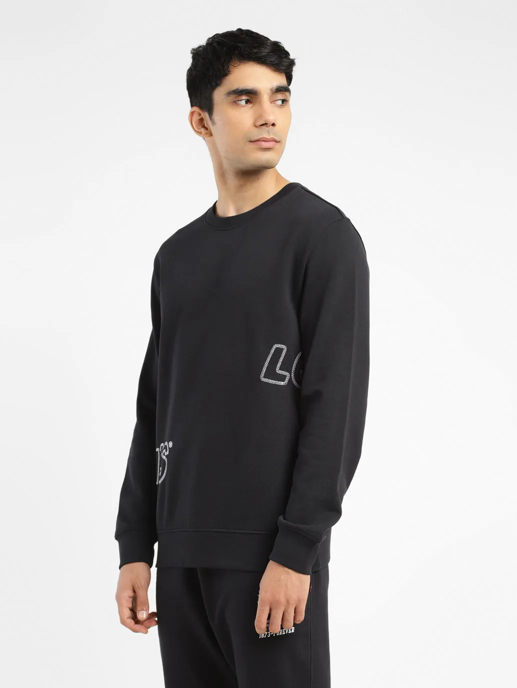 Men's Brand Logo Crew Neck Sweatshirt LEVI'S