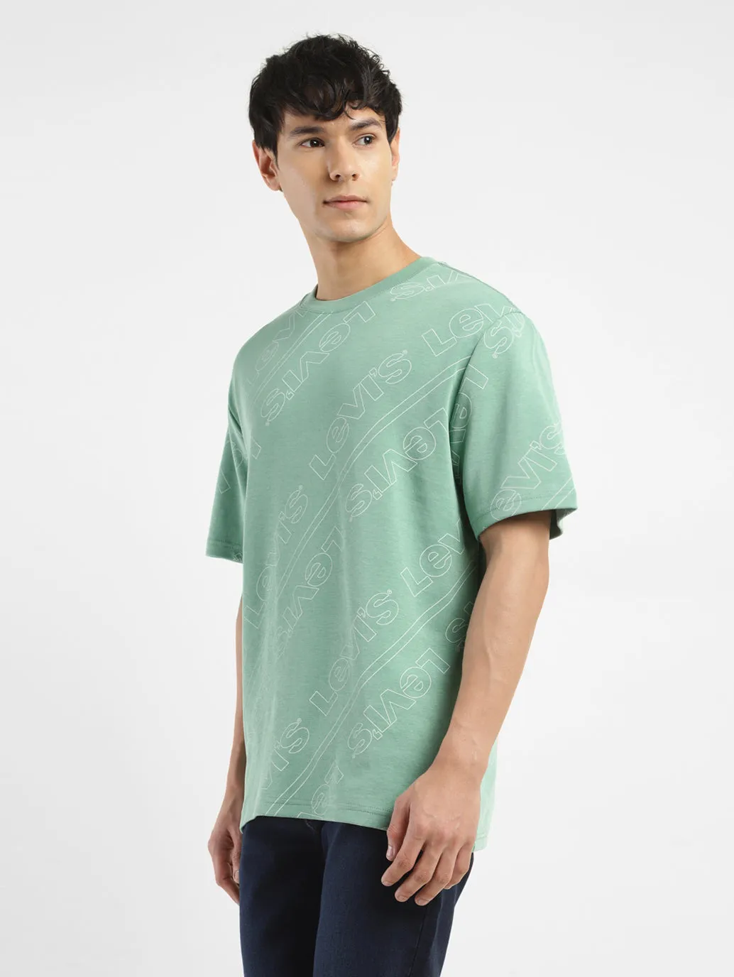 Men's Brand Logo Crew Neck T-shirt LEVI'S