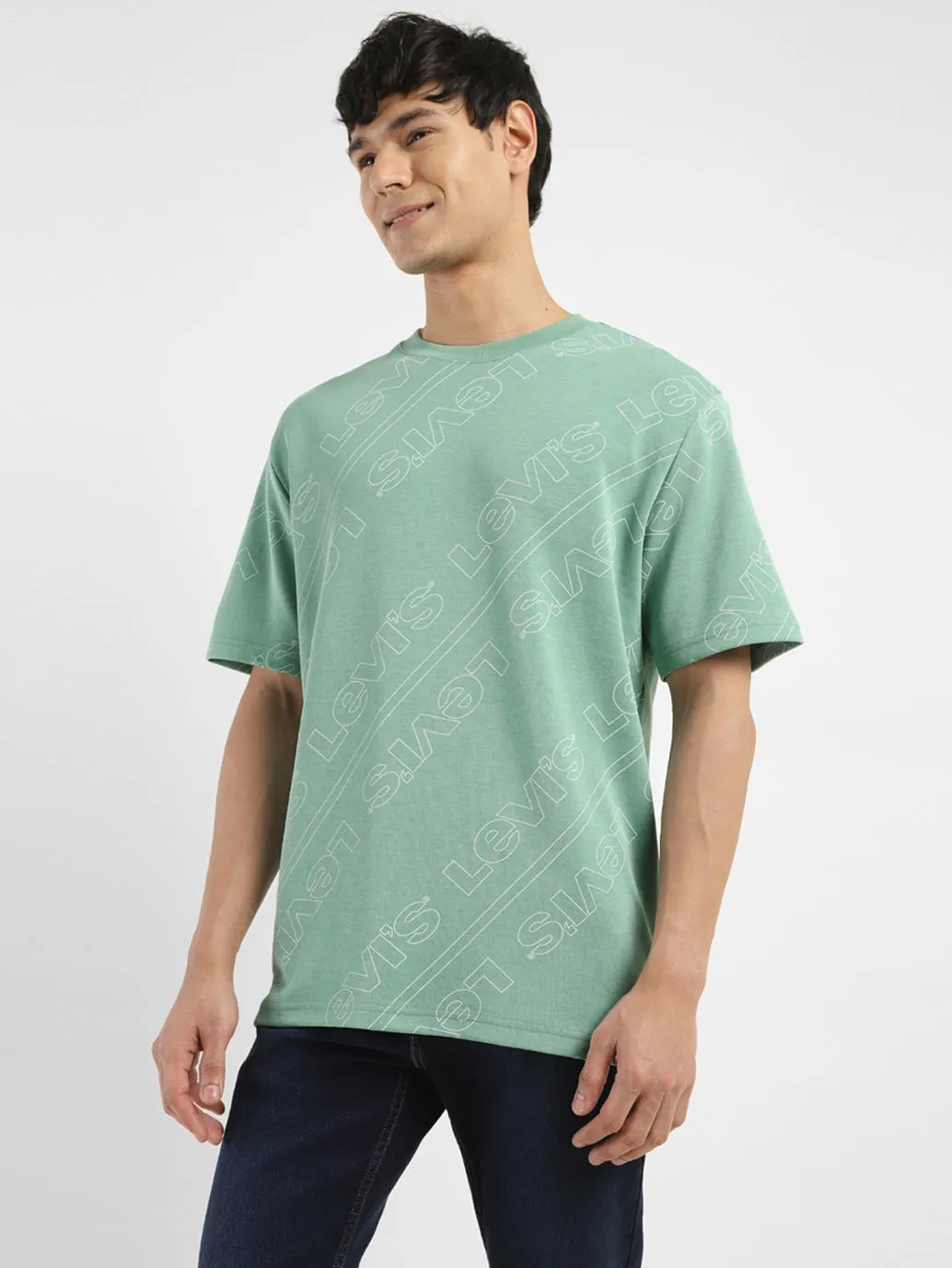 Men's Brand Logo Crew Neck T-shirt LEVI'S