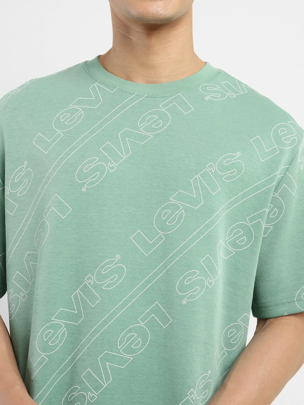 Men's Brand Logo Crew Neck T-shirt LEVI'S