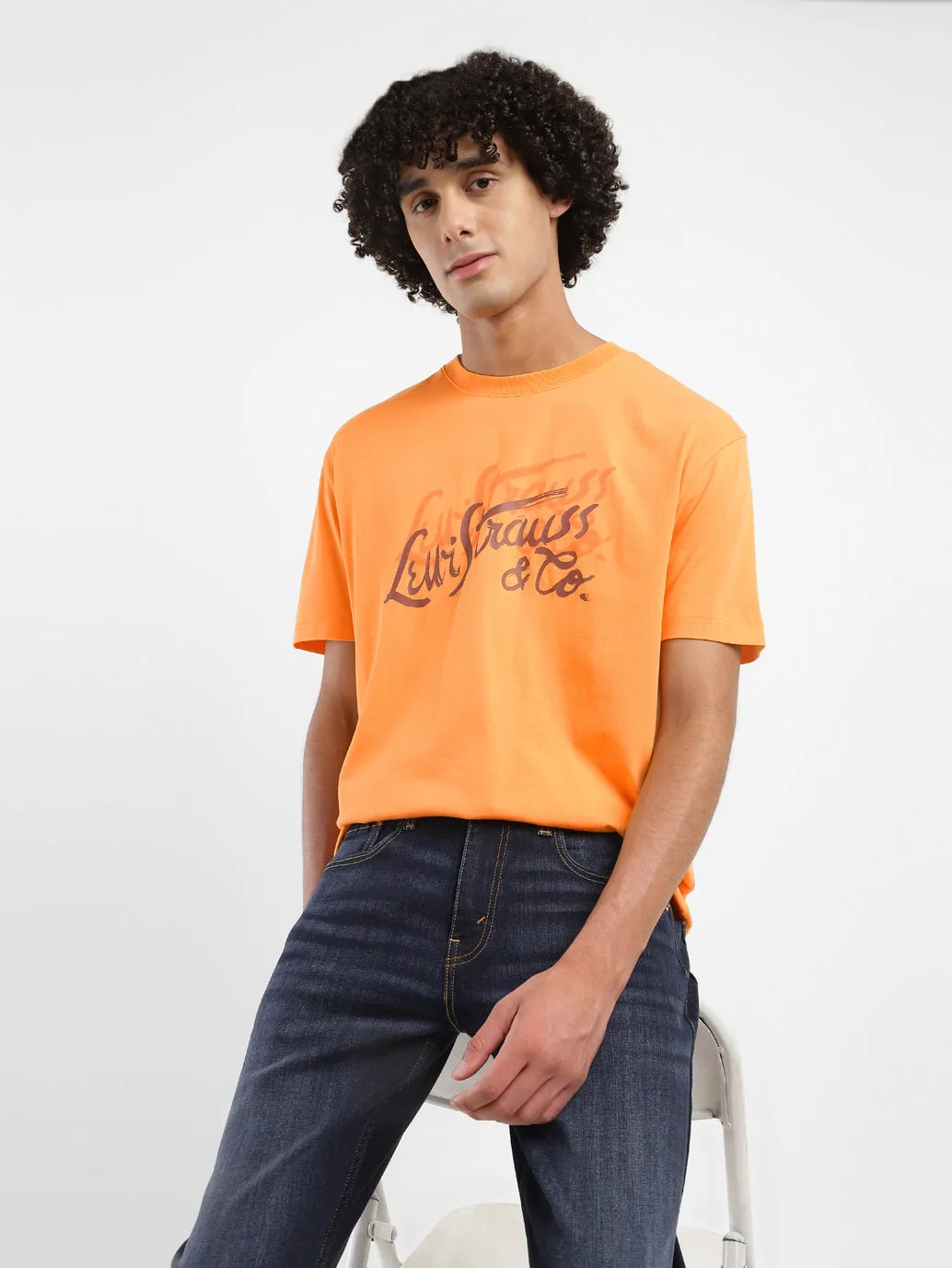 Men's Brand Logo Oversized T-Shirt LEVI'S