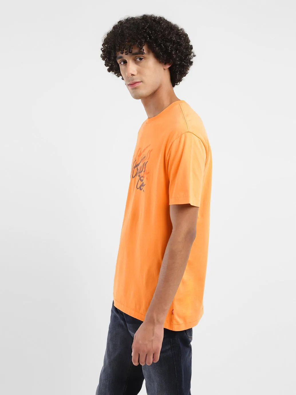 Men's Brand Logo Oversized T-Shirt LEVI'S
