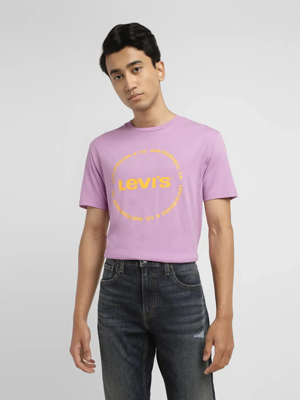 Men's Brand Logo Slim Fit T-shirt LEVI'S