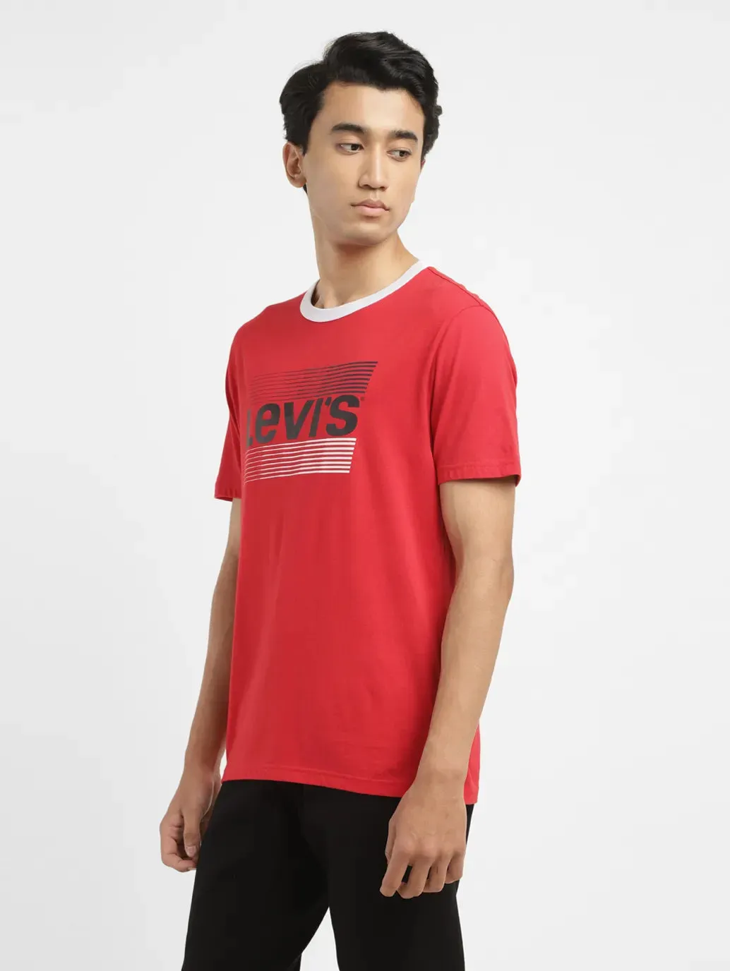Men's Brand Logo Slim Fit T-shirt LEVI'S
