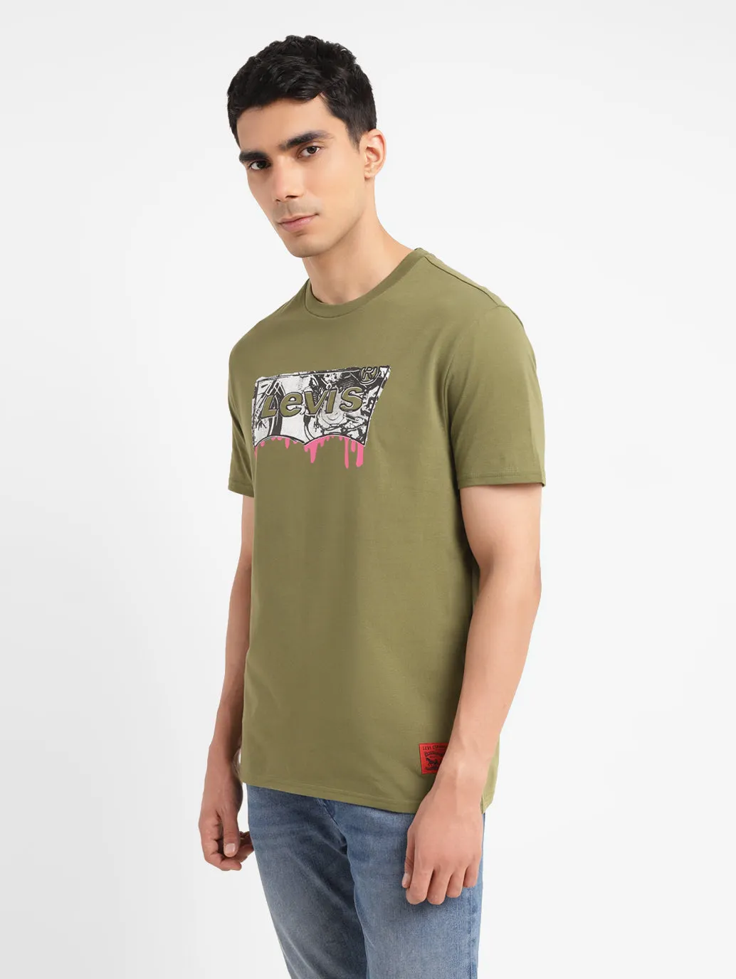 Men's Brand Logo Slim Fit T-shirt LEVI'S