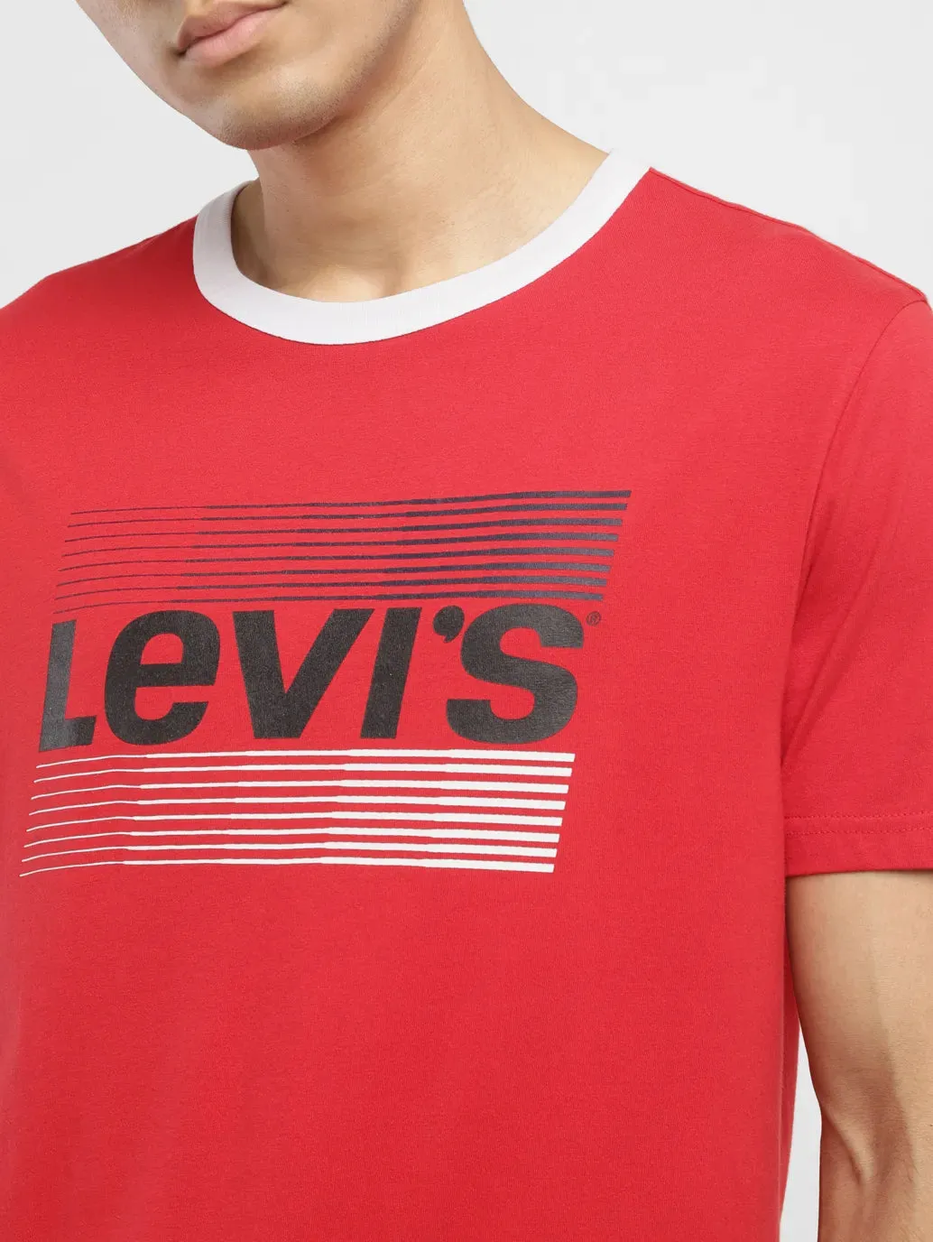 Men's Brand Logo Slim Fit T-shirt LEVI'S