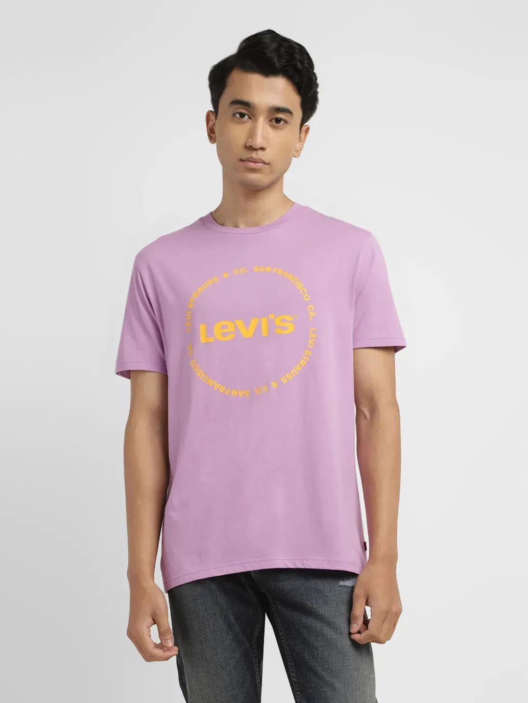 Men's Brand Logo Slim Fit T-shirt LEVI'S