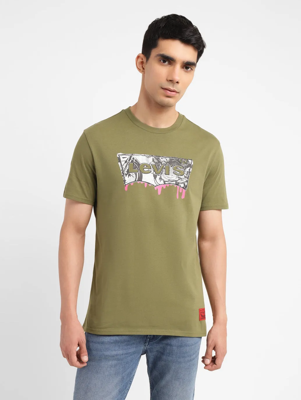Men's Brand Logo Slim Fit T-shirt LEVI'S