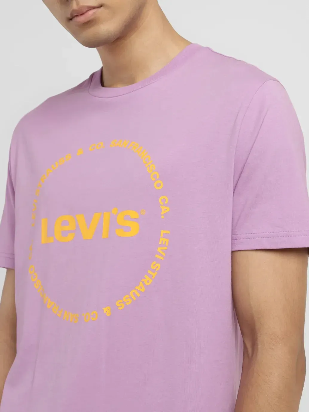 Men's Brand Logo Slim Fit T-shirt LEVI'S