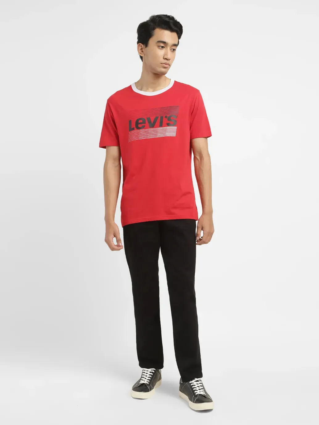 Men's Brand Logo Slim Fit T-shirt LEVI'S