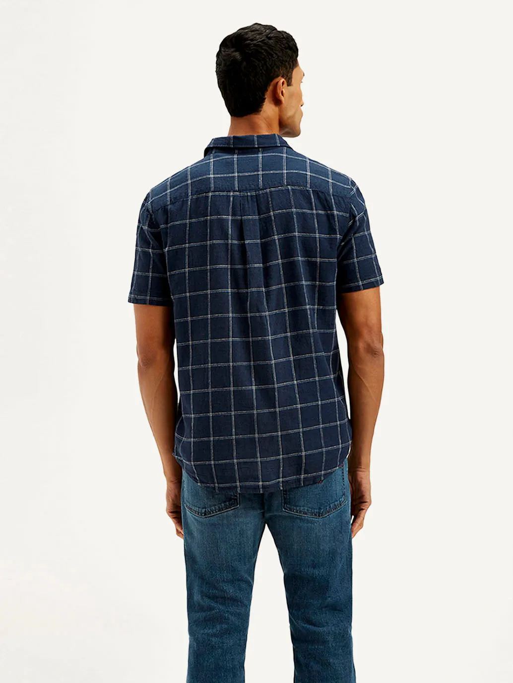 Men's Checkered Slim Fit Linen Shirt LEVI'S
