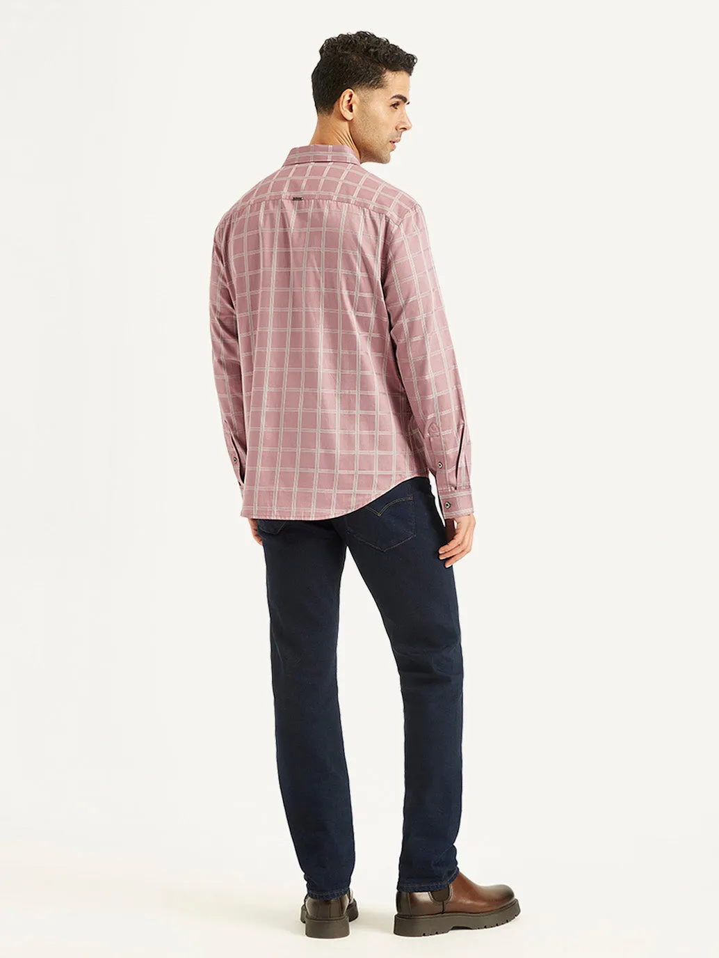 Men's Checkered Spread Collar Shirt LEVI'S
