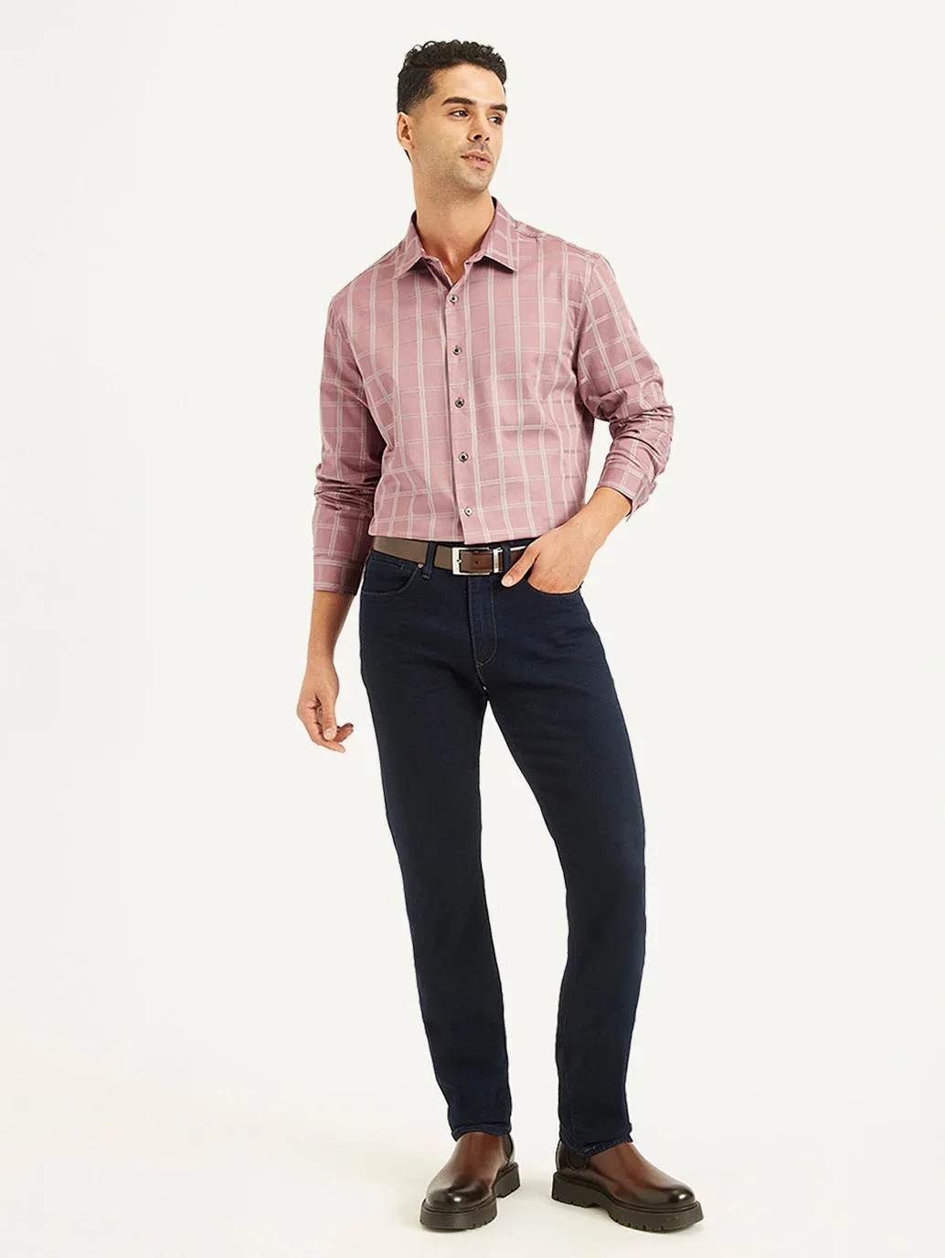 Men's Checkered Spread Collar Shirt LEVI'S